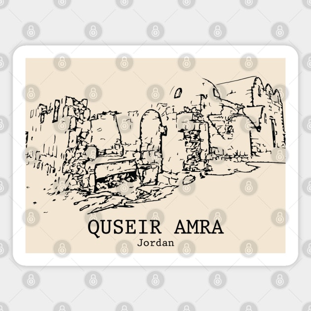 Quseir Amra - Jordan Magnet by Lakeric